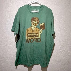 Ames Bros Word Bill Gates Graphic T-Shirt XXL Microsoft Founder Rare